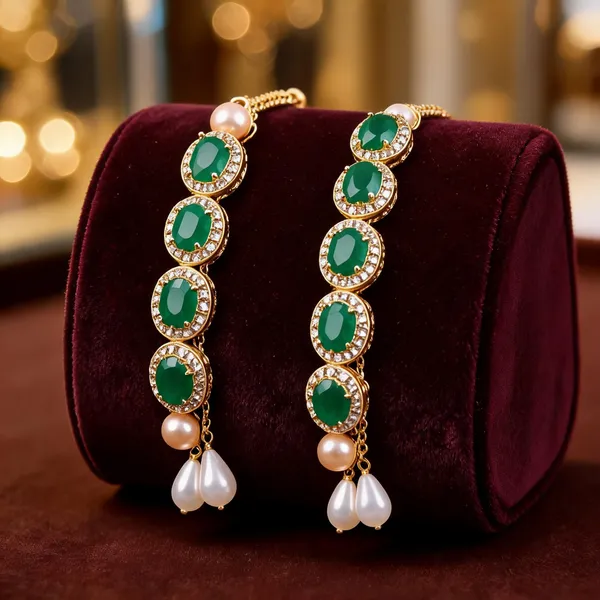 Green_Rakhi,_Lumba,_Bracelet,_Chawal_Roli_Pack_Alloy_For_Brother_And_Sister-In-Law_Pack_Of_2