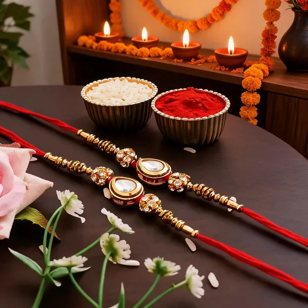 White_Rakhi,_Chawal_Roli_Pack_Alloy_For_Brother_And_Sister-In-Law_Pack_Of_2