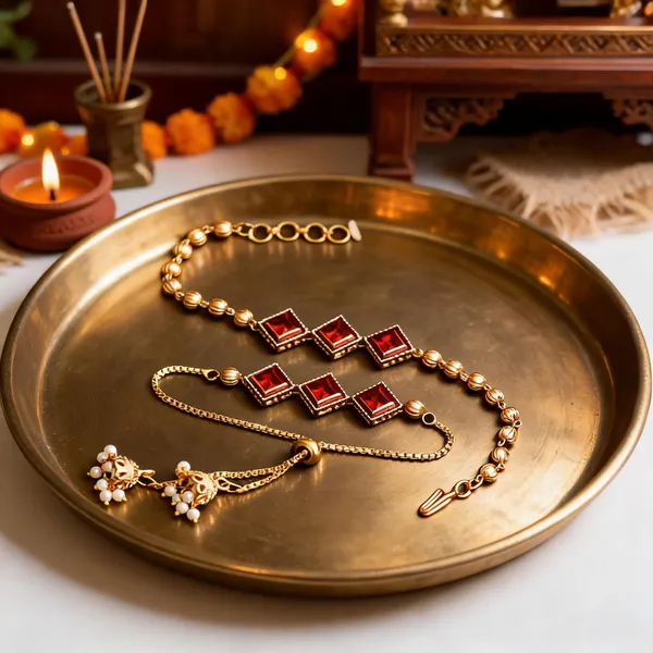 Maroon_Rakhi_Alloy_For_Brother_And_Sister-In-Law_Pack_Of_2