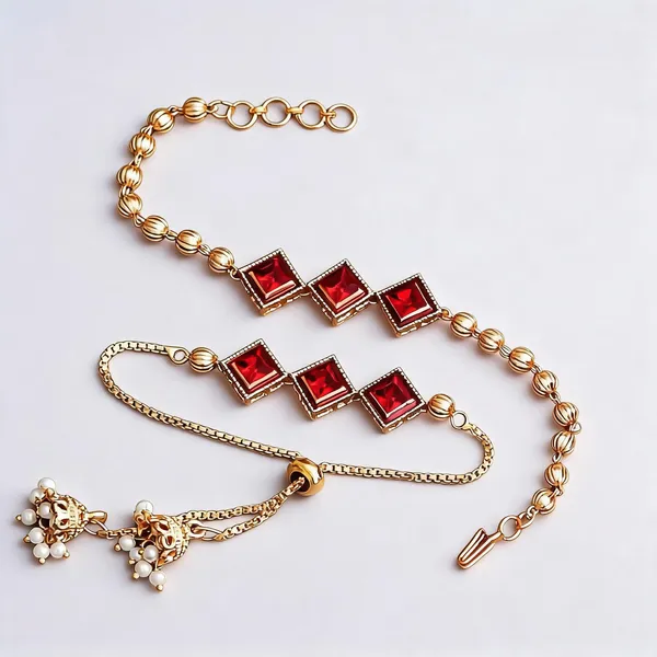 Maroon_Rakhi_Alloy_For_Brother_And_Sister-In-Law_Pack_Of_2