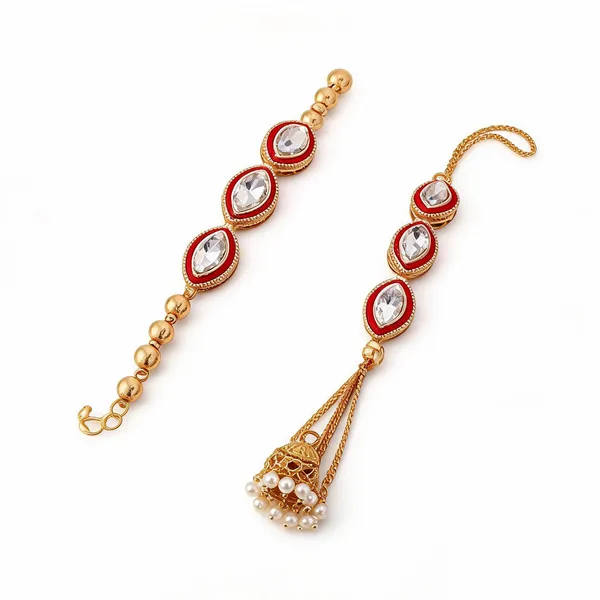 White_And_Maroon_Rakhi_Alloy_For_Brother_And_Sister-In-Law_Pack_Of_2