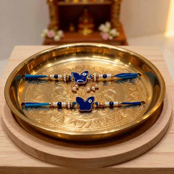 Blue_And_Sky_Blue_Rakhi,_Lumba_Alloy_For_Brother_And_Sister-In-Law_Pack_Of_2