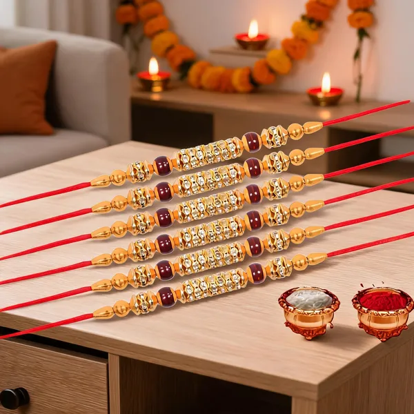 Lcd_Rakhi,_Chawal_Roli_Pack_Alloy_For_Brother_And_Sister-In-Law_Pack_Of_2