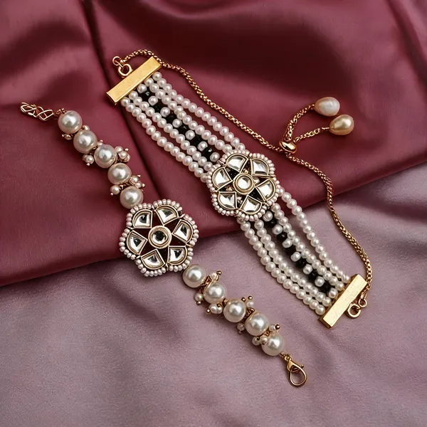 Maroon_Rakhi,_Bracelet_Alloy_For_Brother_And_Sister-In-Law_Pack_Of_2
