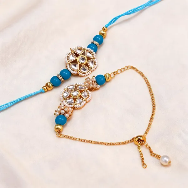 Sky_Blue_Rakhi,_Lumba,_Bracelet,_Chawal_Roli_Pack_Alloy_For_Brother_And_Sister-In-Law_Pack_Of_1