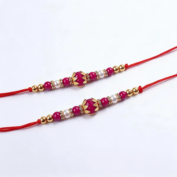 Multicolor_Rakhi_Alloy_For_Brother_And_Sister-In-Law_Pack_Of_2