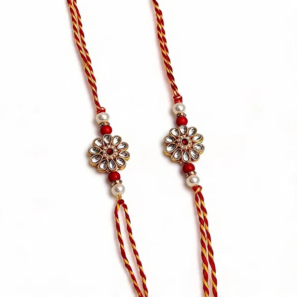 Multicolor_Rakhi_Alloy_For_Brother_And_Sister-In-Law_Pack_Of_2