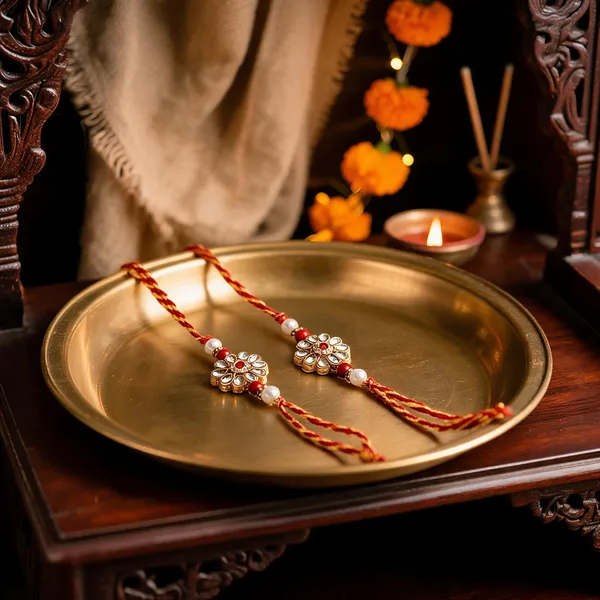 Multicolor_Rakhi_Alloy_For_Brother_And_Sister-In-Law_Pack_Of_2