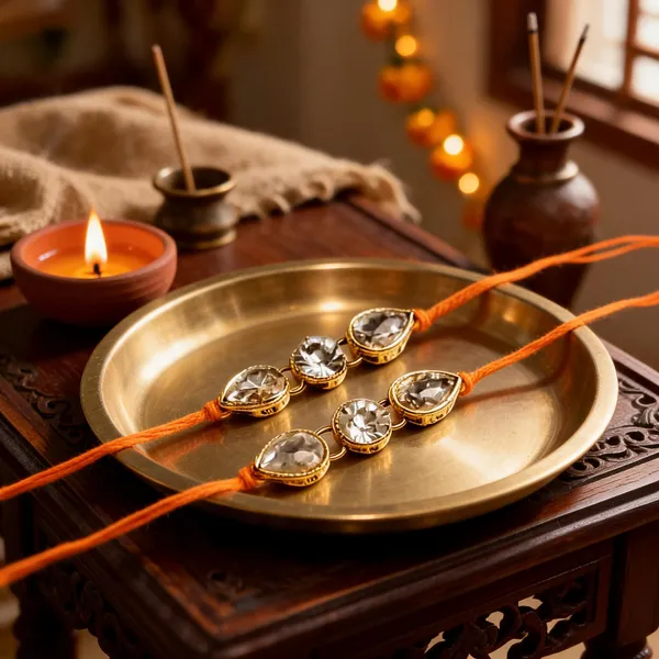 White_And_Yellow_Rakhi_Alloy_For_Brother_And_Sister-In-Law_Pack_Of_2