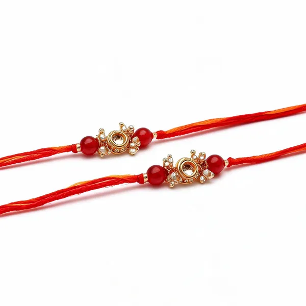 Multicolor_Rakhi,_Lumba_Alloy_For_Brother_And_Sister-In-Law_Pack_Of_1