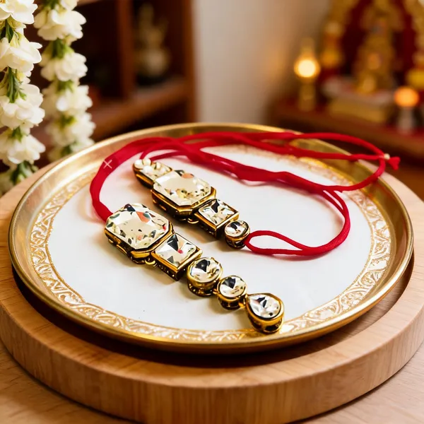 White_Rakhi,_Lumba_Alloy_For_Brother_And_Sister-In-Law_Pack_Of_2
