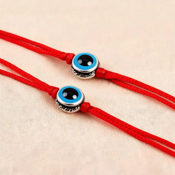 Blue_And_Red_Rakhi,_Bracelet_Alloy_For_Unisex_Pack_Of_2