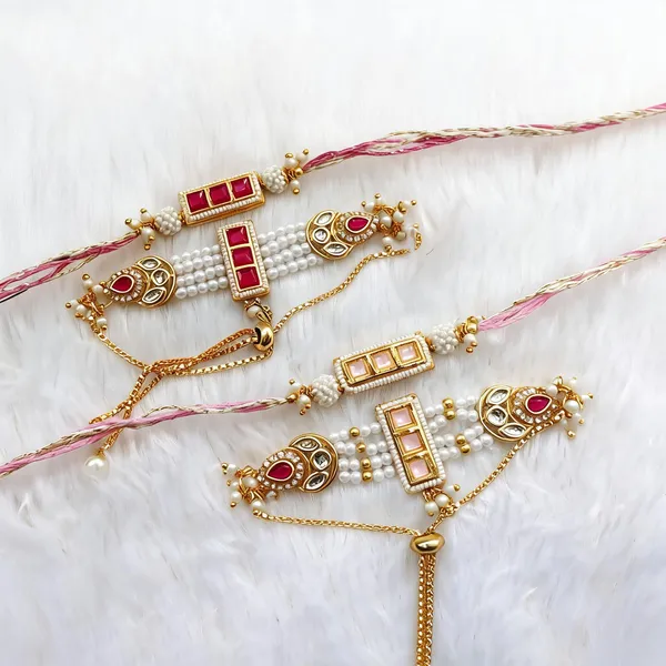 Multicolor_Rakhi,_Lumba_Alloy_For_Brother_And_Sister-In-Law_Pack_Of_1