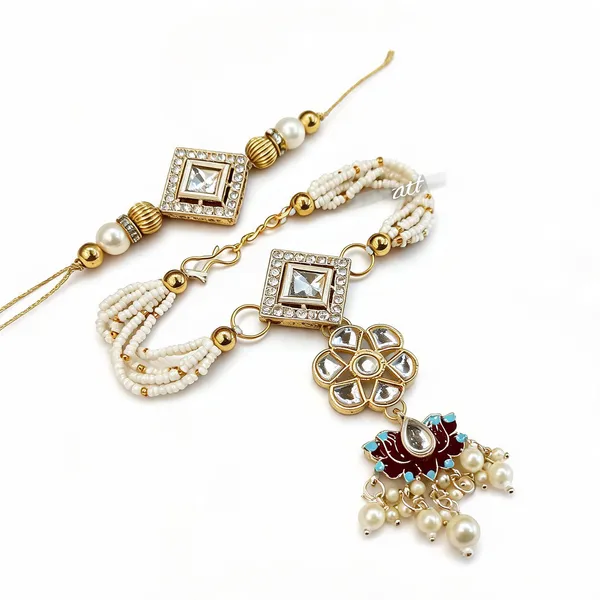 Multicolor_Rakhi,_Lumba_Alloy_For_Brother_And_Sister-In-Law_Pack_Of_1