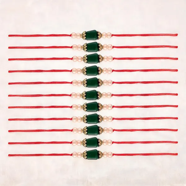 Green_And_White_Rakhi,_Lumba,_Bracelet,_Bluetooth_Rakhi_Alloy_For_Brother_And_Sister-In-Law_Pack_Of_1