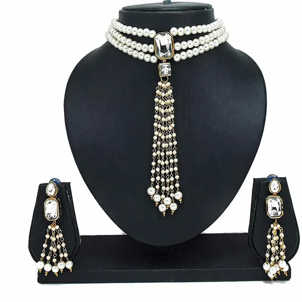 White_Jewellery_Set_Alloy_For_Women_Pack_Of_1