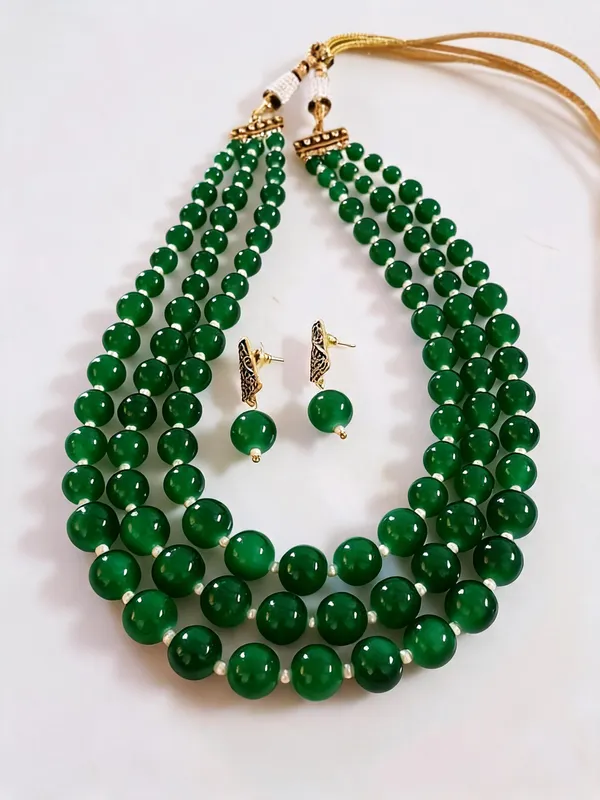 Green_Jewellery_Set_Alloy_For_Women_Pack_Of_1