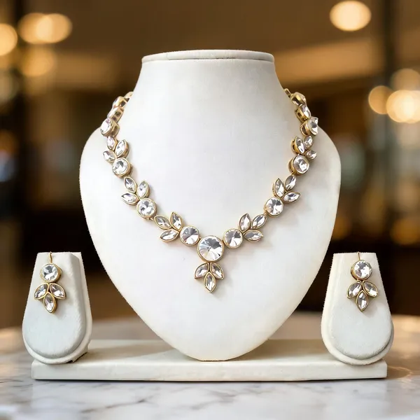 White_Jewellery_Set_Alloy_For_Women_Pack_Of_1