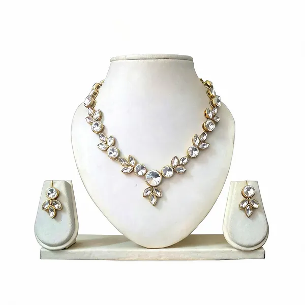 White_Jewellery_Set_Alloy_For_Women_Pack_Of_1