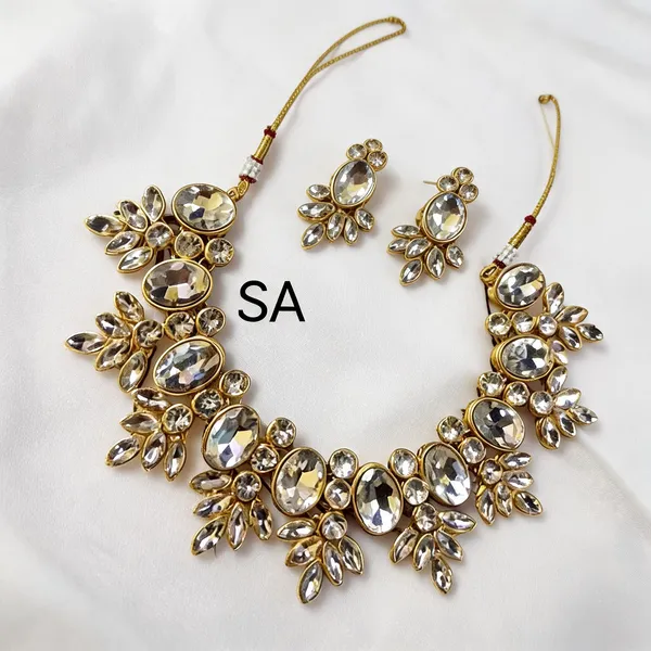 White_Jewellery_Set_Alloy_For_Women_Pack_Of_1