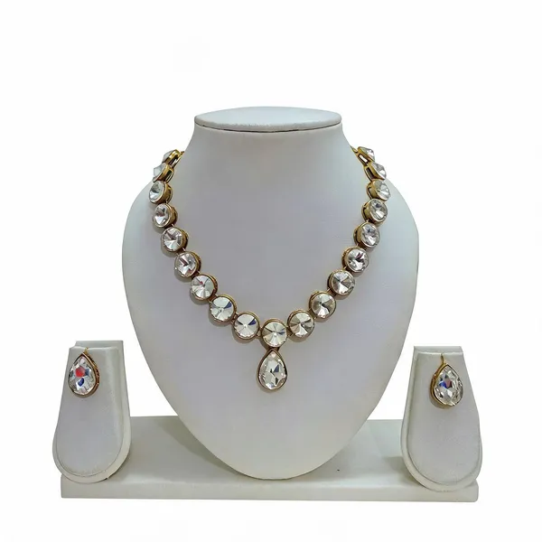 White_Jewellery_Set_Alloy_For_Women_Pack_Of_1