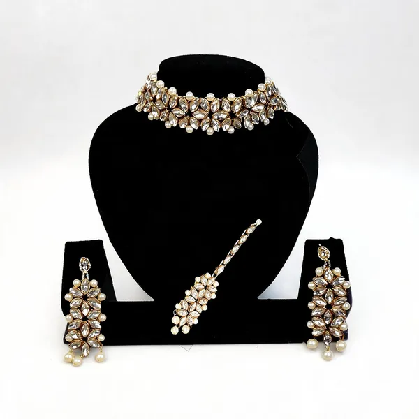 White_Jewellery_Set_Alloy_For_Women_Pack_Of_1