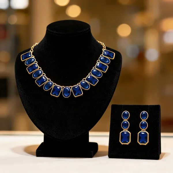 Blue_And_Gold_Jewellery_Set_Alloy_For_Women_Pack_Of_1