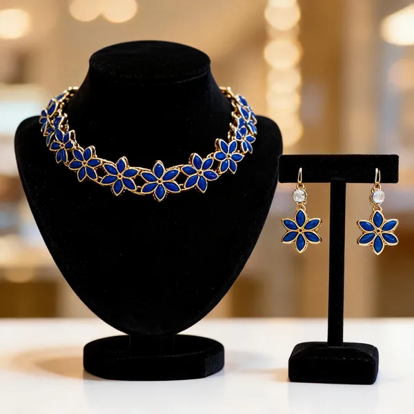 Blue_And_Gold_Jewellery_Set_Alloy_For_Women_Pack_Of_1