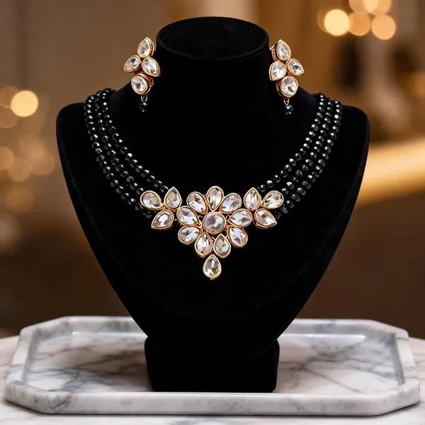 Black_Jewellery_Set_Alloy_For_Women_Pack_Of_1