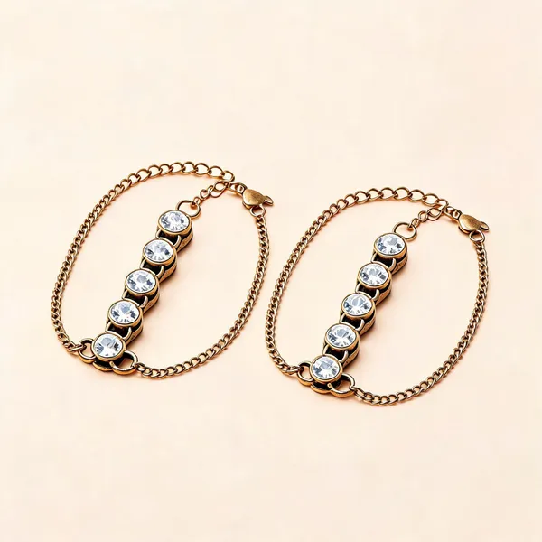White_Bracelet_Alloy_For_Unisex_Pack_Of_2