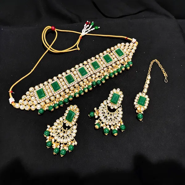 Green_And_Gold_Jewellery_Set_Alloy_For_Women_Pack_Of_1