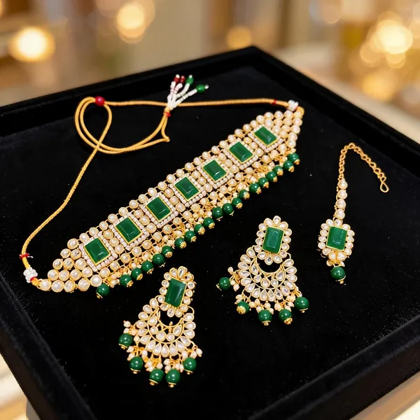 Green_And_Gold_Jewellery_Set_Alloy_For_Women_Pack_Of_1