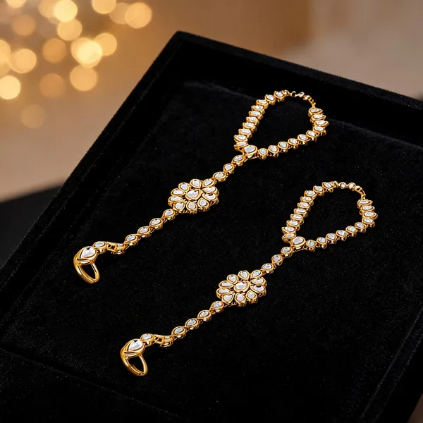 White_And_Gold_Bracelet_Alloy_For_Unisex_Pack_Of_1
