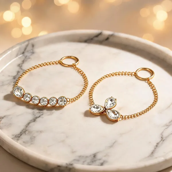 White_Bracelet_Alloy_For_Unisex_Pack_Of_2