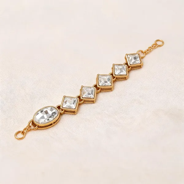 White_And_Gold_Bracelet_Alloy_For_Unisex_Pack_Of_1