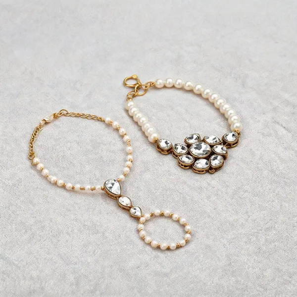 Rose_And_Platinum_Bracelet_Alloy_For_Unisex_Pack_Of_1