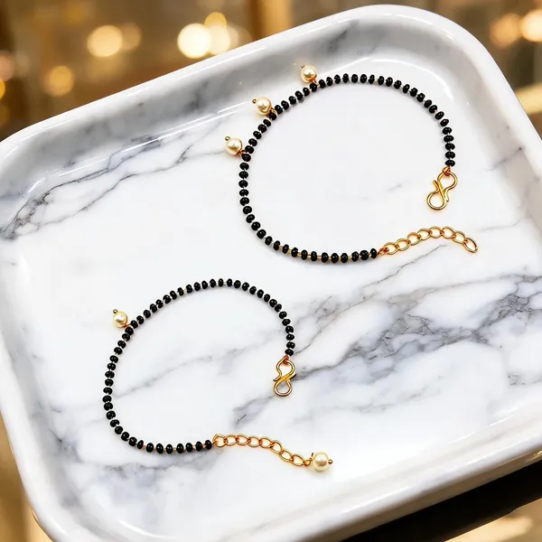 Black_Bracelet_Alloy_For_Unisex_Pack_Of_2