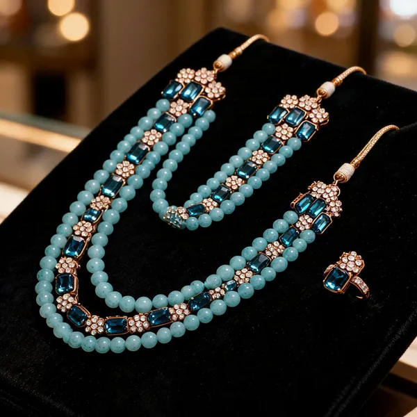 Blue_Jewellery_Set_Alloy_For_Women_Pack_Of_1