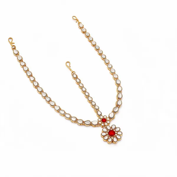White_Matha_Patti_Alloy_For_Women_Pack_Of_1