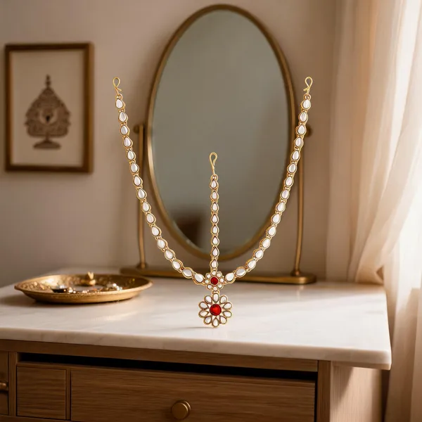 White_Matha_Patti_Alloy_For_Women_Pack_Of_1