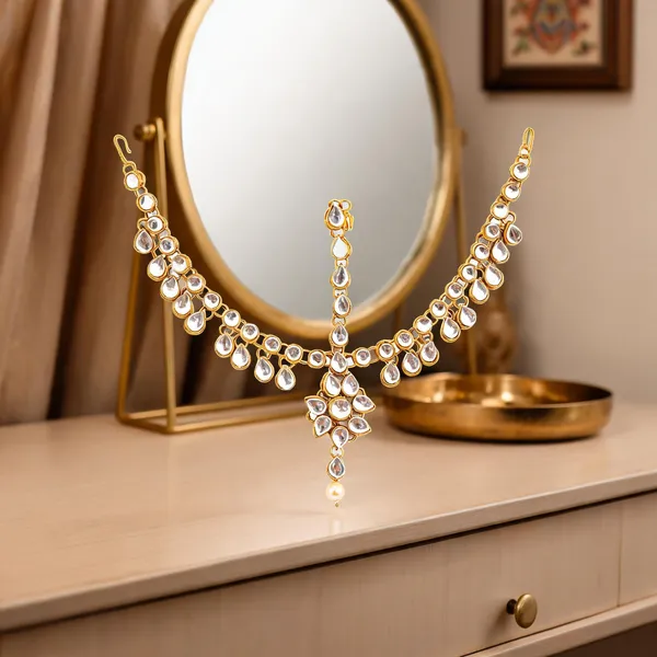 White_Matha_Patti_Alloy_For_Women_Pack_Of_1