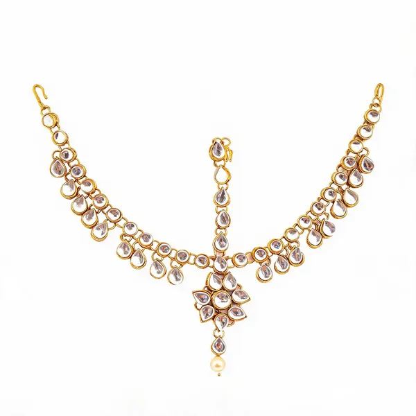 White_Matha_Patti_Alloy_For_Women_Pack_Of_1