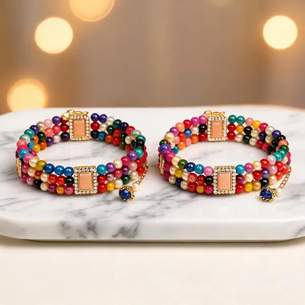 Green_Bracelet_Alloy_For_Unisex_Pack_Of_2