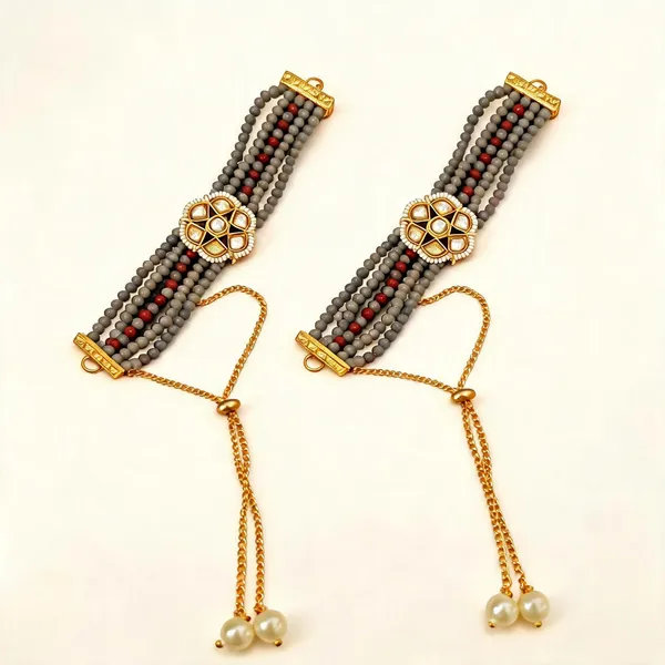 Brown_Bracelet_Alloy_For_Unisex_Pack_Of_2