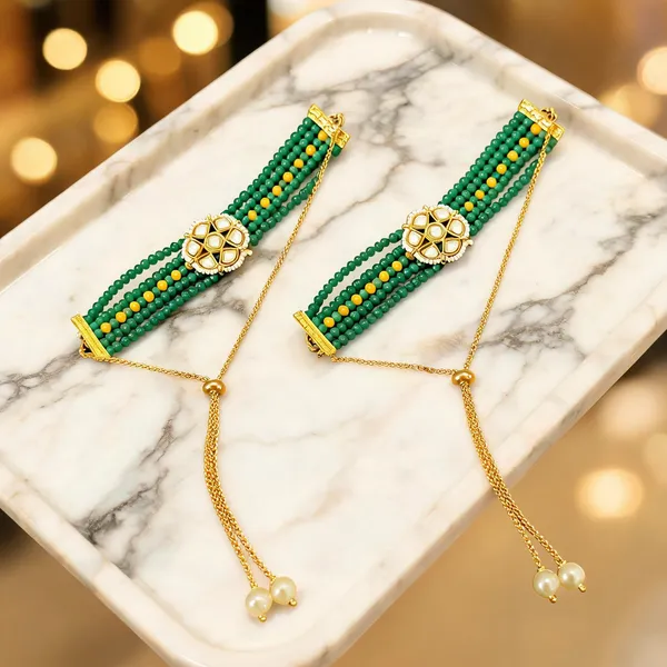 Green_Bracelet_Alloy_For_Unisex_Pack_Of_2
