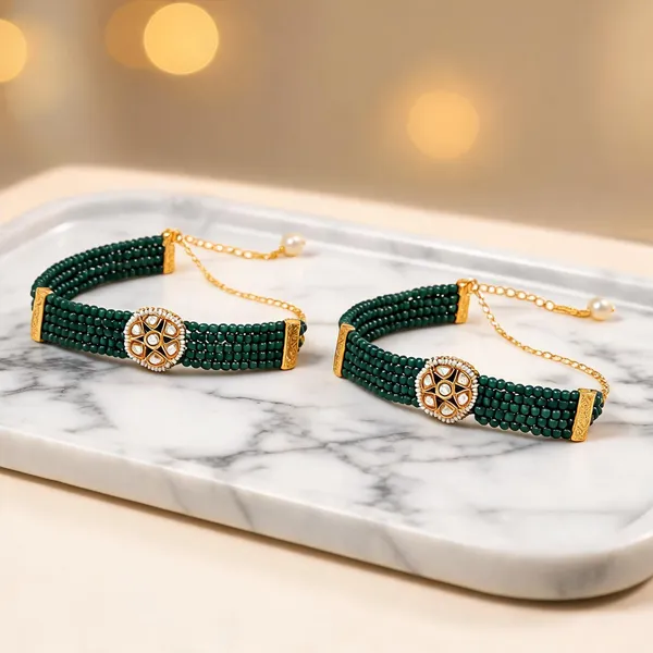 Green_Bracelet_Alloy_For_Unisex_Pack_Of_2