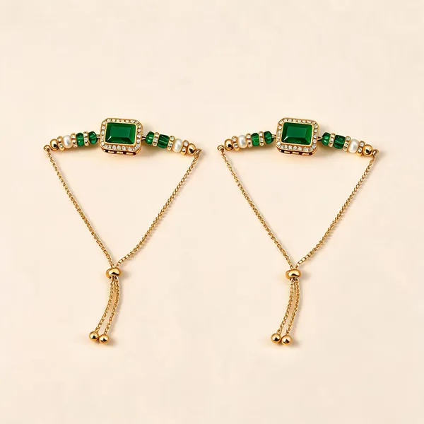 Green_Bracelet_Alloy_For_Unisex_Pack_Of_2
