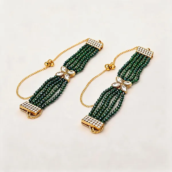 Green_Bracelet_Alloy_For_Unisex_Pack_Of_2