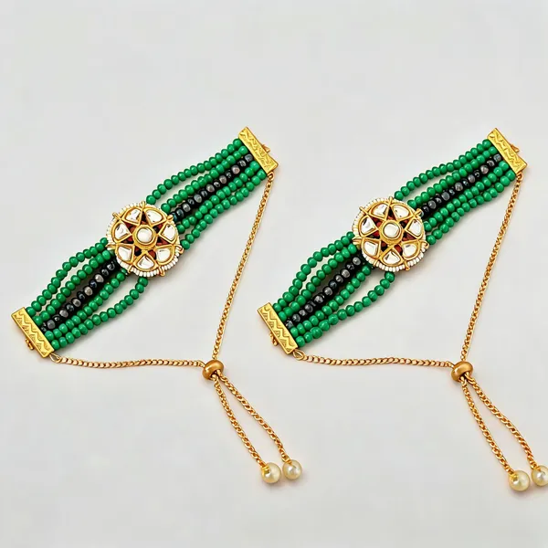 Green_Bracelet_Alloy_For_Unisex_Pack_Of_2