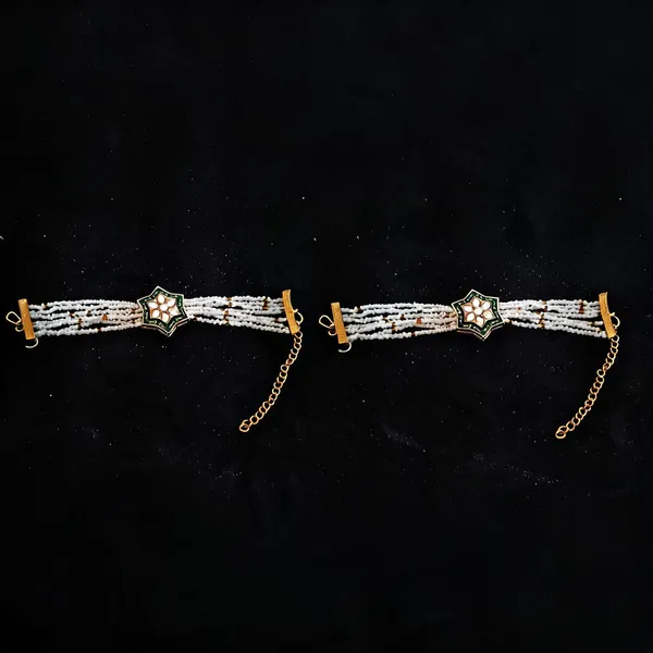 Green_Bracelet_Alloy_For_Unisex_Pack_Of_2